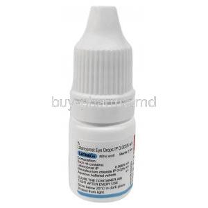 Latina RT Eye Drop, Latanoprost 0.005% w/v, Eye drop 2.5mL, Zydus Cadila, Bottle information