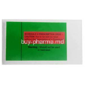 Siquil Injection, Triflupromazine 20 mg per mL, Injection 5mL, Zydus, Box information Warning