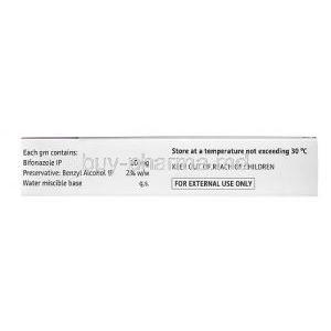 Mycospor Cream, Bifonazole 1%(10mg per gm), Cream 30g, Bayer Pharmaceuticals Pvt Ltd, Box information, dosage