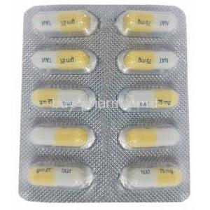 Natflu, Oseltamivir 75mg, Capsule, Natco Pharma, Blisterpack