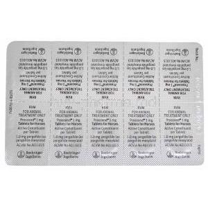 Prascend, Pergolide Mesylate 1 mg, 60tablets, Boehringer Ingelheim, Blisterpack information