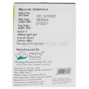 Celeheal, Celecoxib 200mg, Healing Pharma India Pvt Ltd, Box information, Mfg date, Exp date