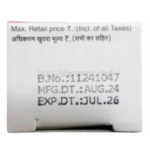 Tazret Gel, Tazarotene 0.05%, Gel 20g, Glenmark Pharmaceuticals, Box information,Mfg date, Exp date