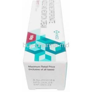 Quadriderm RF Cream, Beclomethasone 0.025% / Clotrimazole 1% / Neomycin 0.5%, Cream 10g, Fulford India, Box information, Mfg date, Exp date (New package)