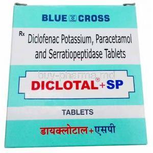 Diclotal Plus SP, Diclofenac/ Paracetamol/ Serratiopeptidase