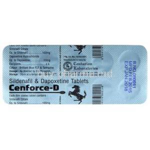 Cenforce D, Sildenafil/ Dapoxetine