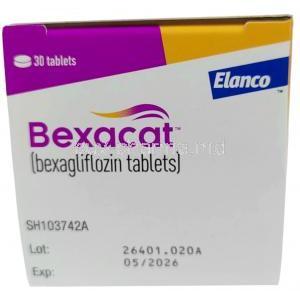 Bexacat, Bexagliflozin 15 mg, Elanco GmbH, Box information, Exp date