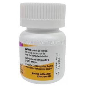 Bexacat, Bexagliflozin 15 mg, Elanco GmbH, Bottle information, Exp date