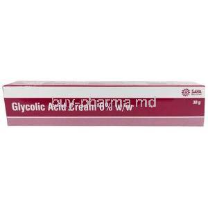 Glycolic acid cream (Sava), Glycolic Acid 6%, Cream 30g, Sava  Healthcare, Box front view