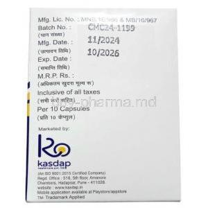 Ostalmiv, Oseltamivir 75 mg, Kasdap Healthcare, Box information, Mfg date, Exp date