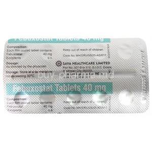 Febuxostat (Sava), Febuxostat 40 mg, Sava Healthcare, Blisterpack information