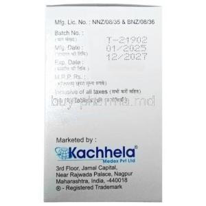 Wormentel 500, Fenbendazole 500 mg, Kachhela Medex, Box information