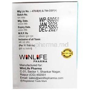 Febentel, Fenbendazole 444 mg, WinLife Pharma, Box information