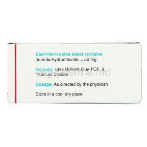 Itoprid, Itopride 50 mg box information