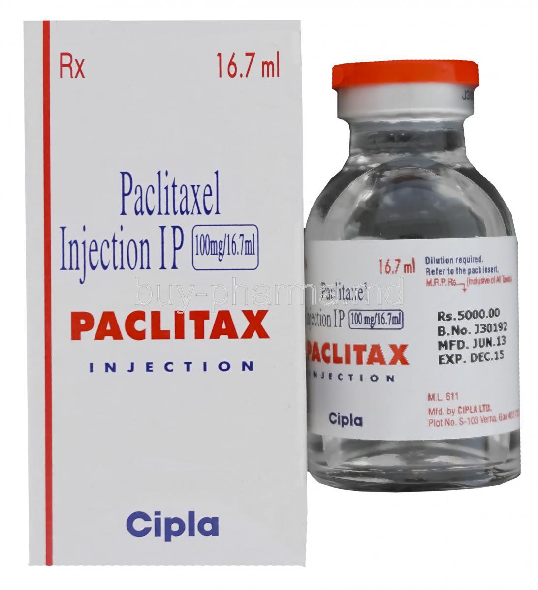 Buy Paclitaxel Generic Taxol Injection For Cancer