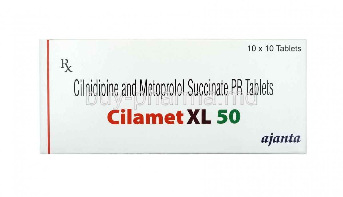 购买西尼地平/美托洛尔 片 ( Cilamet Xl （cilnidipine/ Metoprolol） ) Online - buy